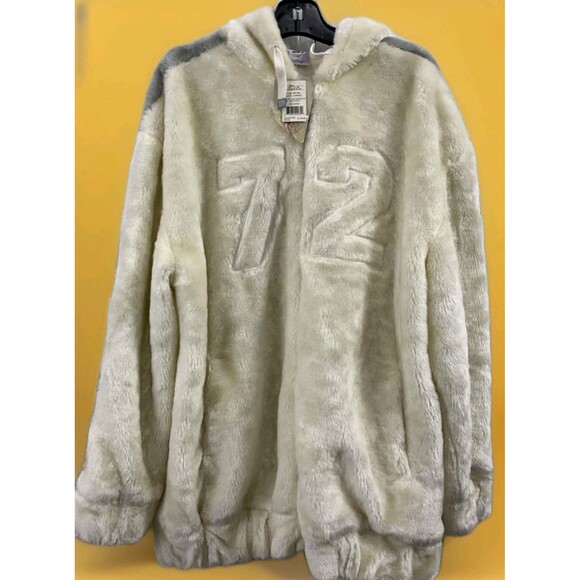 Vintage Soul Lot Jeans Faux Fur Coat 2xl Y2K Hip Hop Streetwear Jacket New B7 - Picture 1 of 4